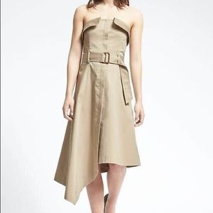 NWOT Banana Republic Trench Strapless Dress Sz 0
